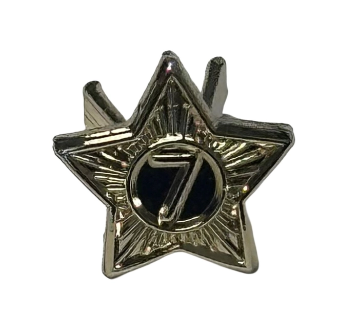 Dugleiksmerkestjerne gylt nr. 7